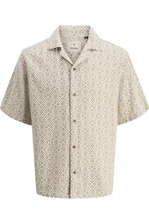 JACK & JONES Jprbluvincent print resort ss shir zand dessin