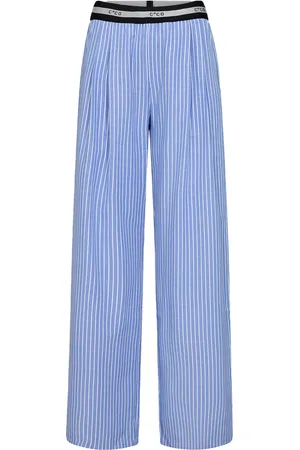 Co`Couture Teacc stripe ll pant blue