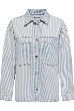ONLY Onlemmie ls striped dnm shirt tai dessin