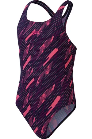Speedo Eco h-boom medalist nav/pin badpak sport meisjes