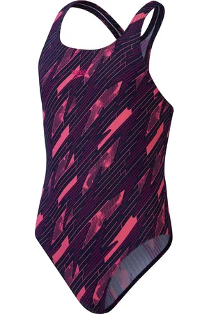 Speedo Eco h-boom medalist nav/pin badpak sport meisjes