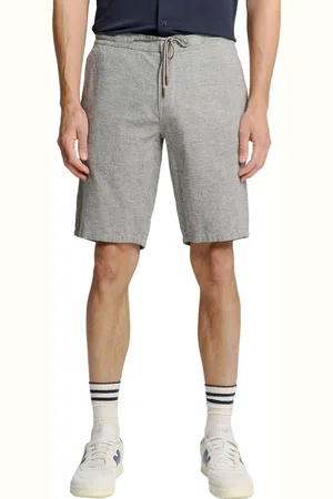 No Excess Short with linen melange deep blue