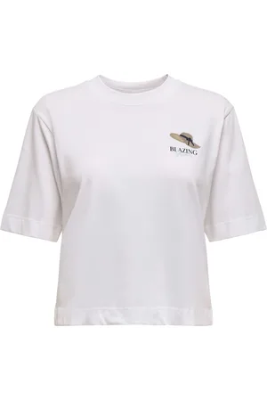 ONLY Onlvita life s/s summer top box jrs bright white/b