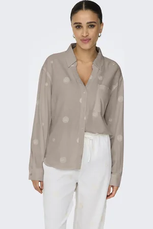 ONLY Onlcaro l/s linen bl emb shirt cc p