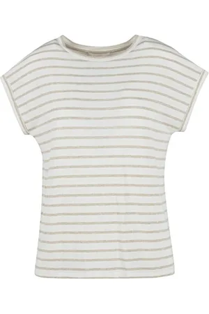 Elvira T-shirt lynn beige stripe