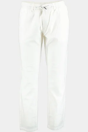 Bos Bright Blue Chino linnen/katoen 2510425/152 offwhite