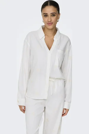 ONLY Onlcaro l/s linen bl emb shirt cc p