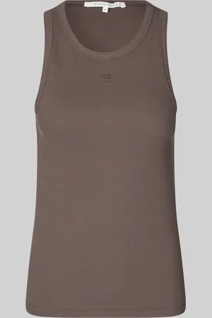Second Female Top gelina tank top 6139 chocolate brown