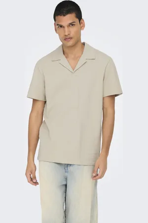 Only & Sons Onskian reg seersucker resort polo