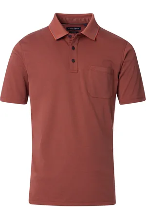 Casa Moda Heren polo 993106500 487 burnt ochre