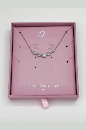 Smashed Lemon 64029 fijne zilveren ketting met waterdruppel hanger