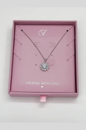 Smashed Lemon 64037 fijn zilveren ketting met moissanite hanger