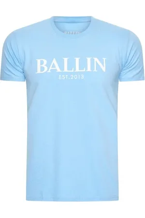 Ballin T shirts sky blue wit