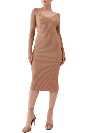 Guess Beige bodycon jurk