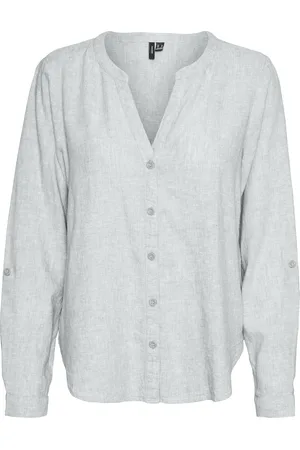 VERO MODA Vmlinn ls v-neck shirt wvn noos