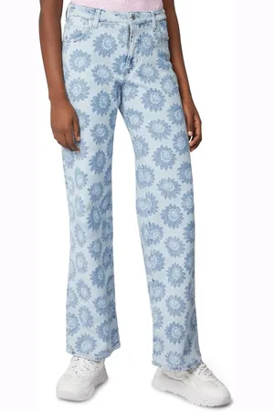 Guess Spijkerbroek met bloemenprint