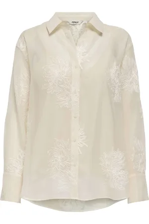 ONLY Onloregon anna life ls emb shirt wvn cloud dancer/