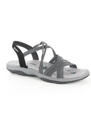 Skechers 163117 blk dames sandalen sportief