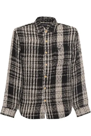 Guess Zwart geruit blouse