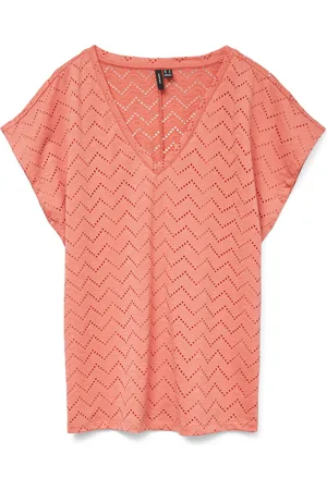 VERO MODA Vmthas ss v-neck top jrs ga vo