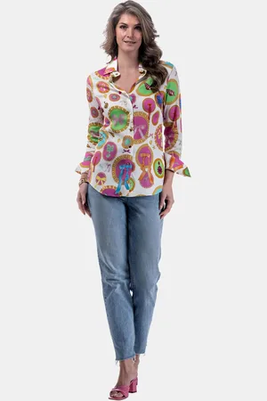 MUCHO GUSTO ® blouse francis bay barok cirkel print