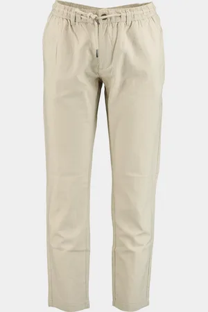 Bos Bright Blue Chino linnen/katoen 2510425/618 mastice
