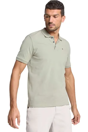 No Excess Polo pique solid stretch smoke