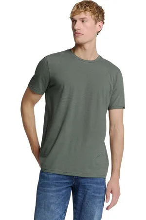 No Excess T-shirt crewneck stripes dark steel
