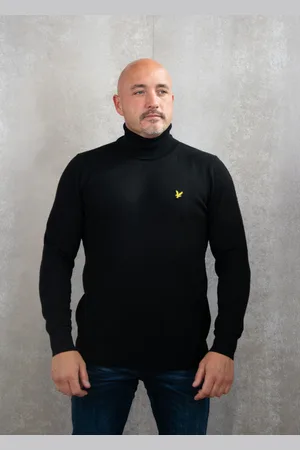 Lyle & Scott Cotton merino turtleneck jumper