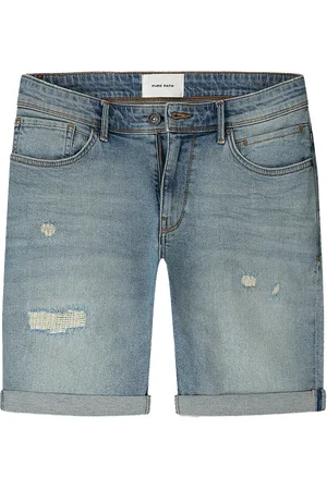Pure Path The steve slim fit denim short
