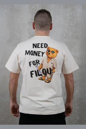 baron filou Oversized backprint need money