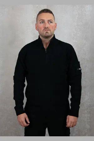 Quotrell Combat knitted halfzip