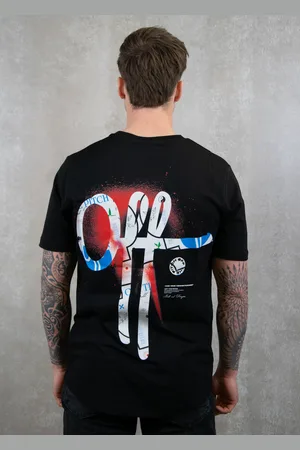 OFF THE PITCH Ornament slim fit tee