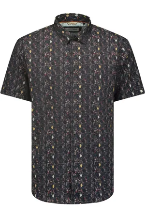 No Excess Overhemd korte mouw met print stretch night