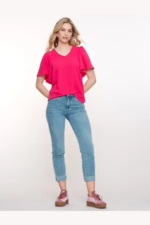 Geisha 51304-10 811 jeans turn-up stonewash denim