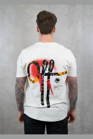 OFF THE PITCH Ornament slim fit tee