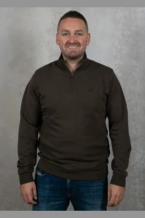 Lyle & Scott Tonal eagle quater zip sweat