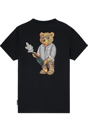 baron filou Backprint t-shirt with box design the champagne splasher
