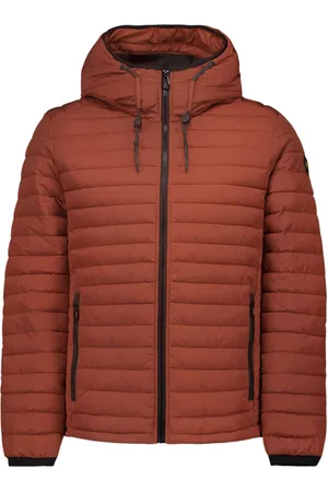 No Excess Jacket hooded short fit padded rusty