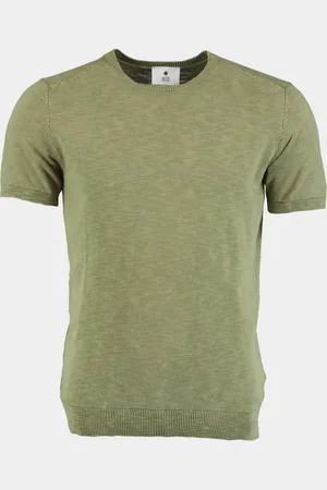 Bos Bright Blue T-shirt korte mouw t-shirt slub 2201125/374 cactus