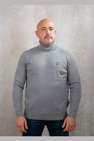 Lyle & Scott Cotton merino turtleneck jumper