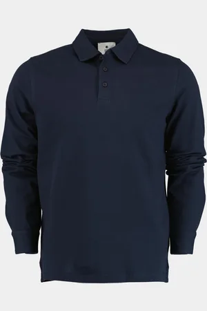 Bos Bright Blue Polo lange mouw polo lm 2602425/220 navy