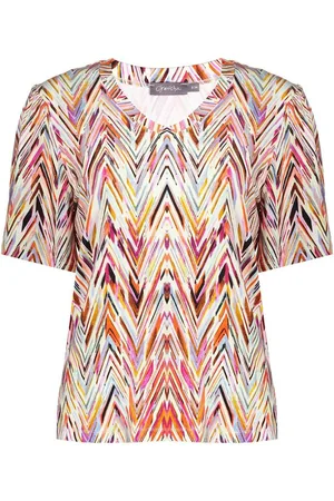 Geisha T-shirt v-neck jersey aop 52445-60 jazz 450 pr.03-25-2 r