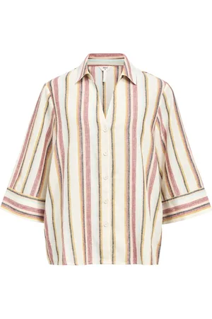 Object Objkaren lo 3/4 flared shirt 139 23046853 sandshell