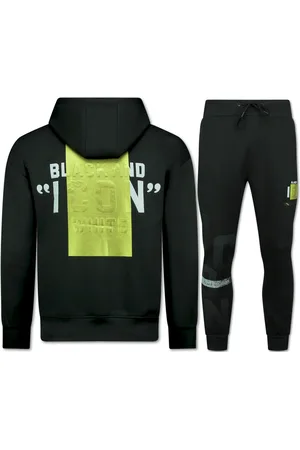 Top-Star Icon hoodie gouden print joggingpak volwassenen