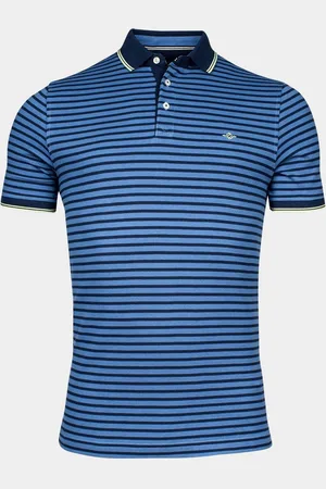 Baileys Polo korte mouw poloshirt pique, yd stripes 415295/63