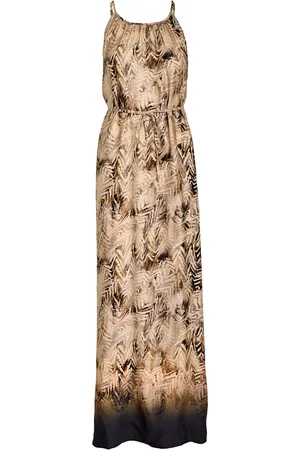 Minus Msmilena maxi dress sand-gray print