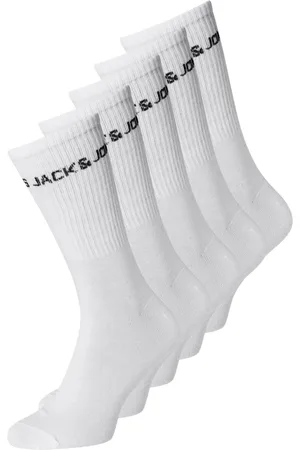 JACK & JONES Jacbasic logo tennis sock 5 pack no 12179475 white