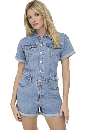 ONLY Onlcastel s/s dnm playsuit azg light blue denim