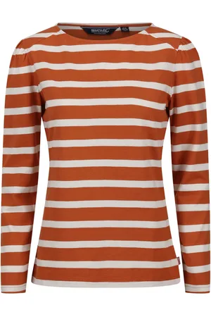 Regatta Dames federica stripe t-shirt met lange mouwen